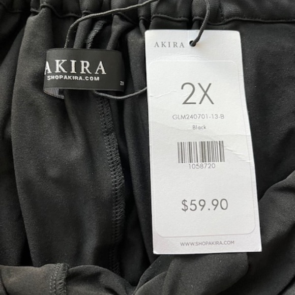 NWT AKIRA Kylie Black Tulle Flare Palazzo Pants Sz 2X Whimsigoth Fairy Edgy - Picture 5 of 7